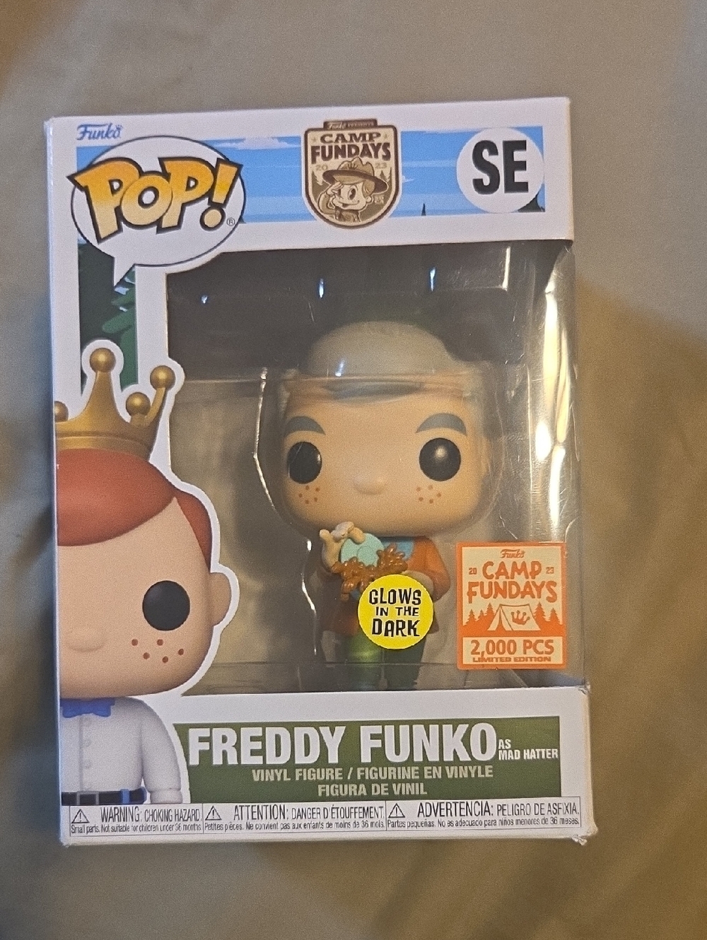 Funko Freddy Funko Mad Hatter Vinyl Figure - Orange, Cream, Blue